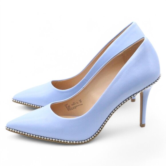 Coach Waverly Women Shoes Pointed Toe Beadchain PUMPS Navy - Picture 6 of 8